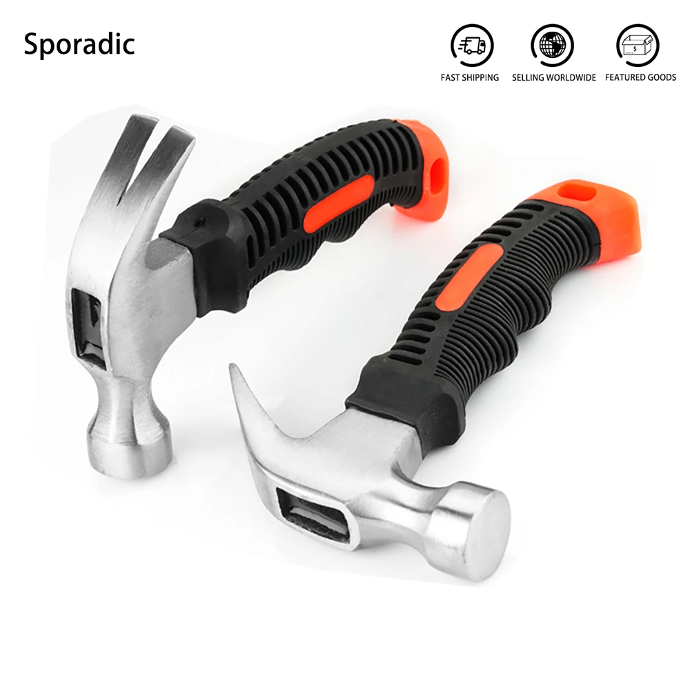 

Mini Claw Hammer High-carbon Steel Shockproof Non-slip Handle For Installation Nail Striking Woodworking Tools Handle Hammer