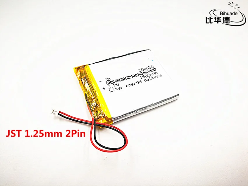 10pcs/lot Polymer lithium Lipo battery 3.7V 1500mah 504050 JST 1.25mm customized CE FCC ROHS MSDS quality certification | Электроника
