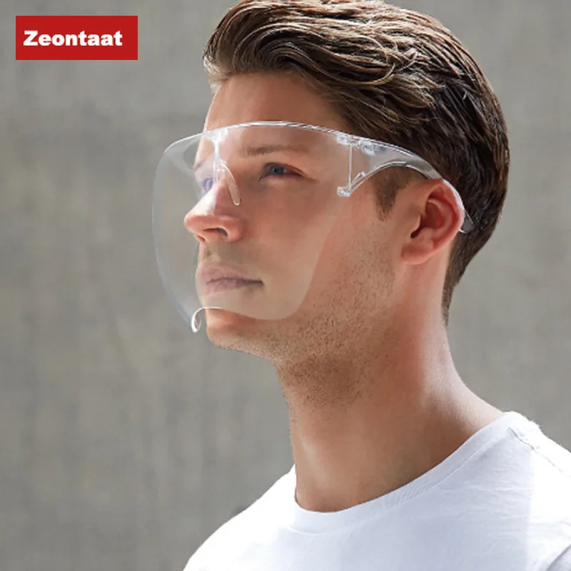Солнцезащитные очки без оправы UV400 для мужчин и женщин прозрачные ветрозащитные