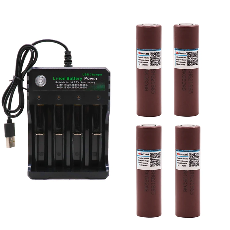 100% Новый оригинальный HG2 3 7 v 3000mah 18650 литиевая аккумуляторная батарея для
