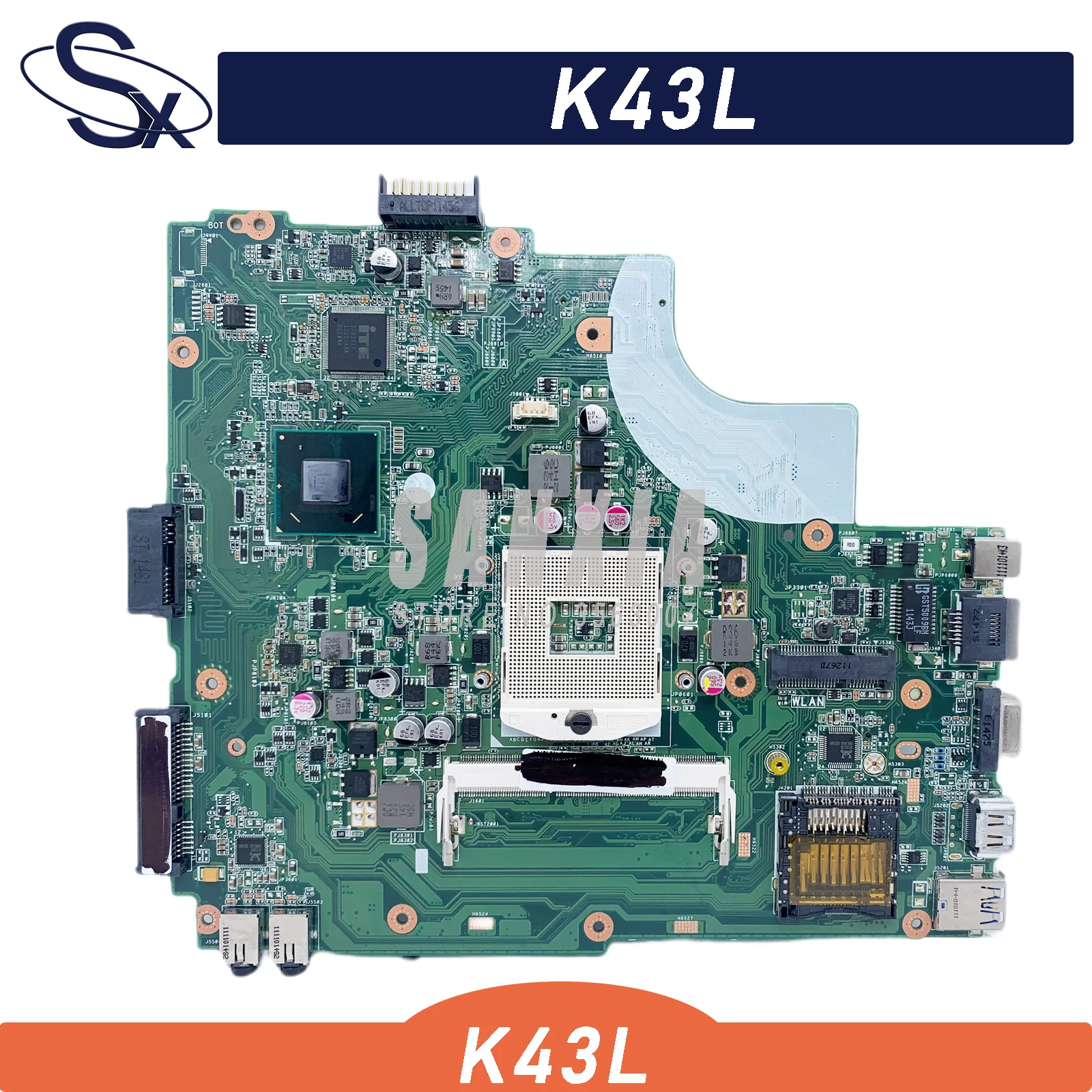 

Оригинальная материнская плата K43L HM65 для Asus X44H X84H K84L K43L K43LY, материнская плата для ноутбука, новый тест, отличная работа K43L