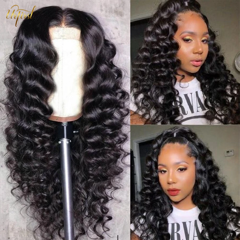28 30 Inch Loose Deep Wave Wig 250 Density Lace Wig Deep Wave Frontal Wig Lace Front Human Hair Wigs For Women Closure Wig Remy