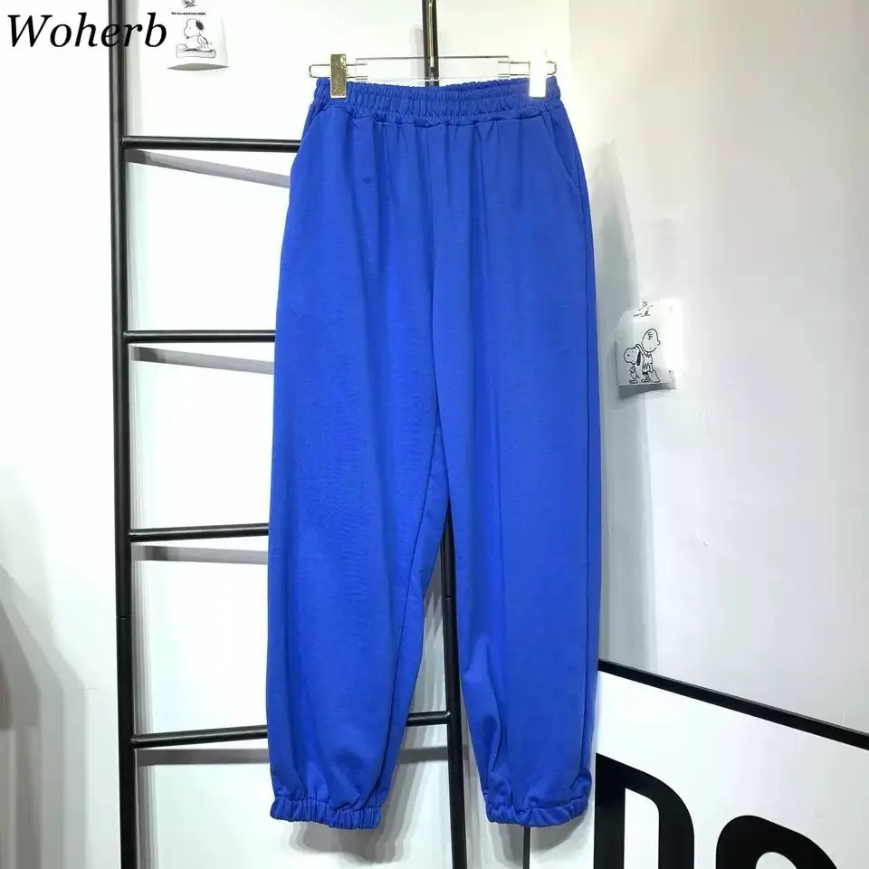 Женские штанишки карамельного цвета спортивные штаны Woherb свободные