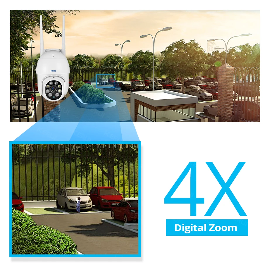 KERUI 3MP WIFI купольная IP камера наружная Водонепроницаемая беспроводная CCTV Домашняя