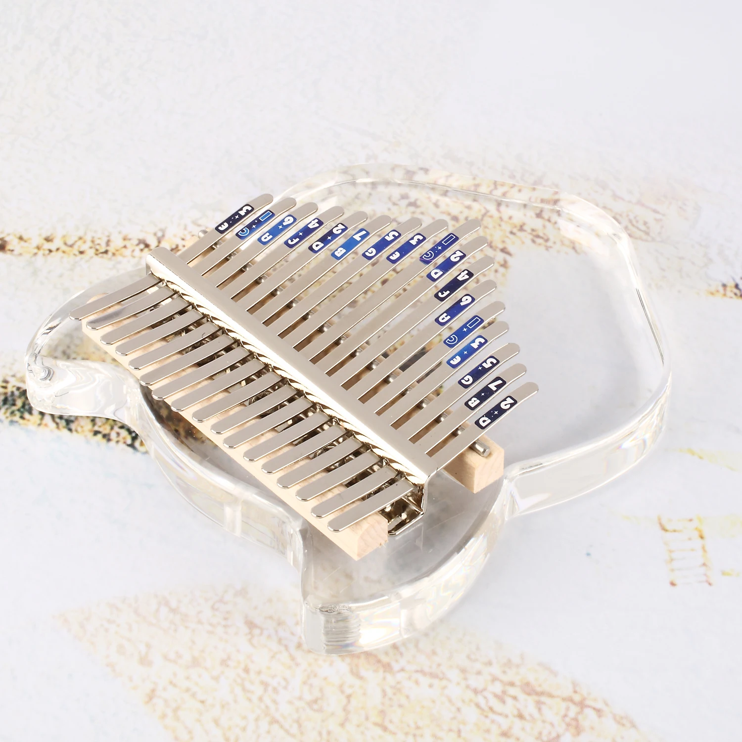 

17 Keys Crystal Kalimba African Thumb Transparent Finger Piano Acrylic Kalimba Portable Musical Instrument