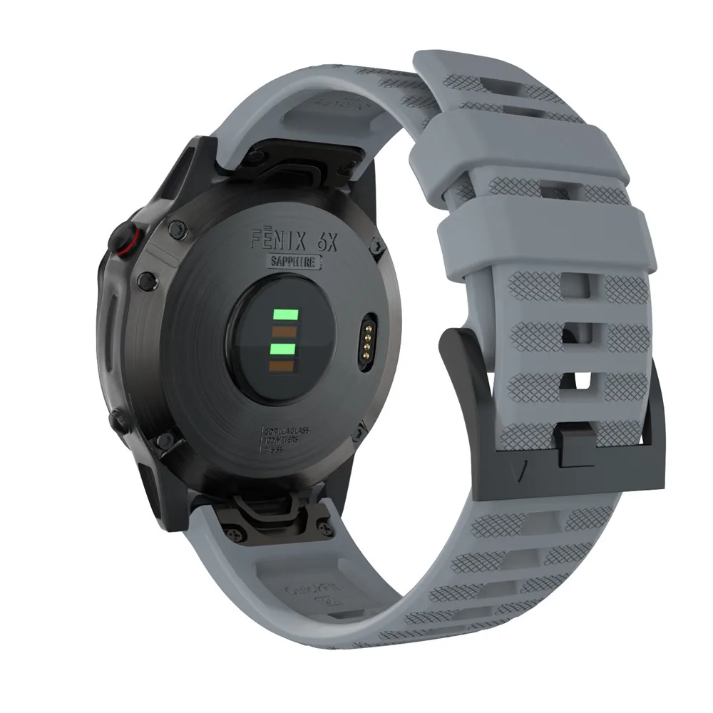 22 мм спортивный силиконовый ремешок для наручных часов Garmin Fenix 5X 5 5S плюс 6X 6 6S/Pro/3 HR