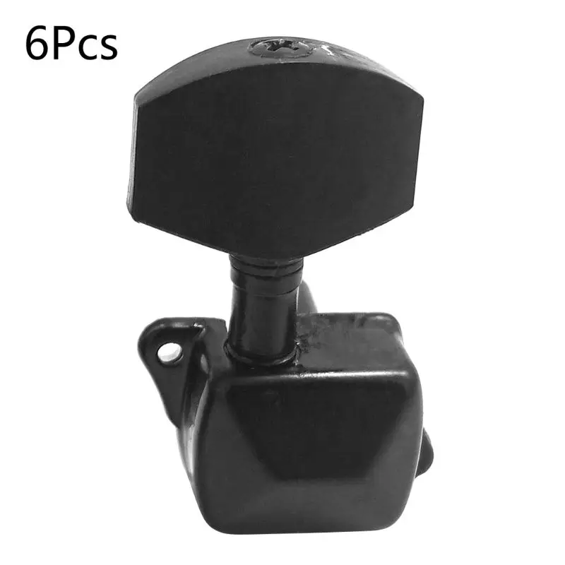 6pcs gitarre string tuning pegs metall semi geschlossen gitarre string taste tuner mechaniken für akustische elektrische gitarren f2tc free globa
