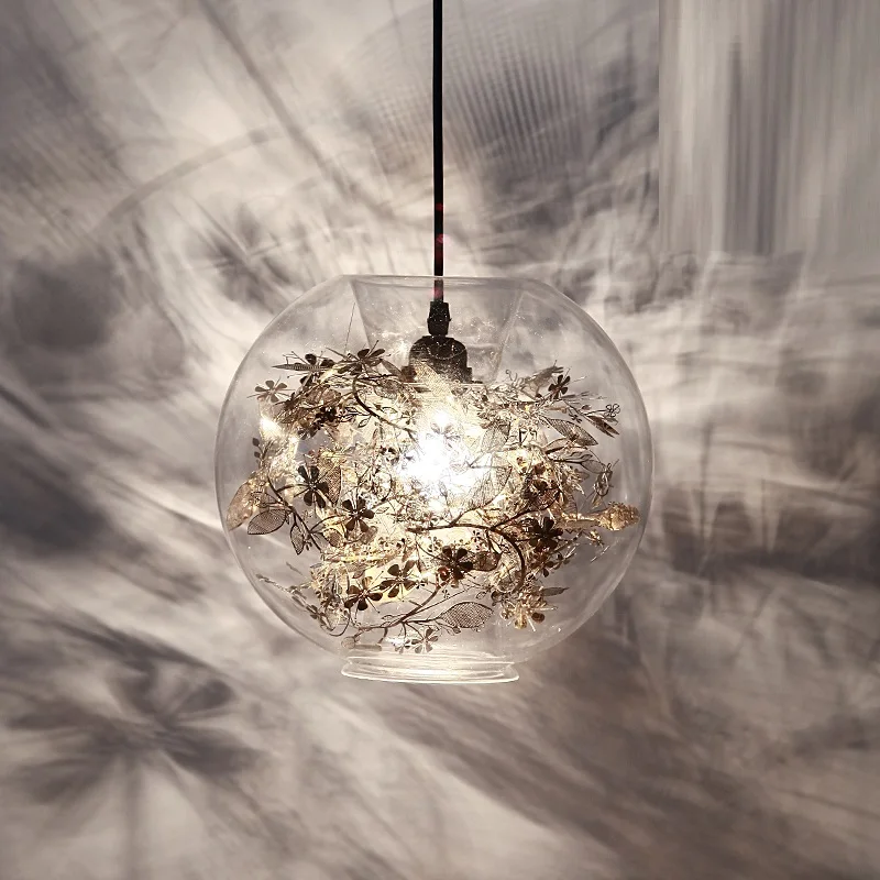 Современный LED минималистичный современный клубок Глобус цветок свет подвесной