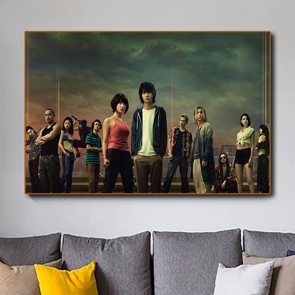 Japanese Thriller Suspense TV Series Alice in Borderland Poster Decoration Art Painting Home Decor Bar Room Wall Canvas | Дом и сад