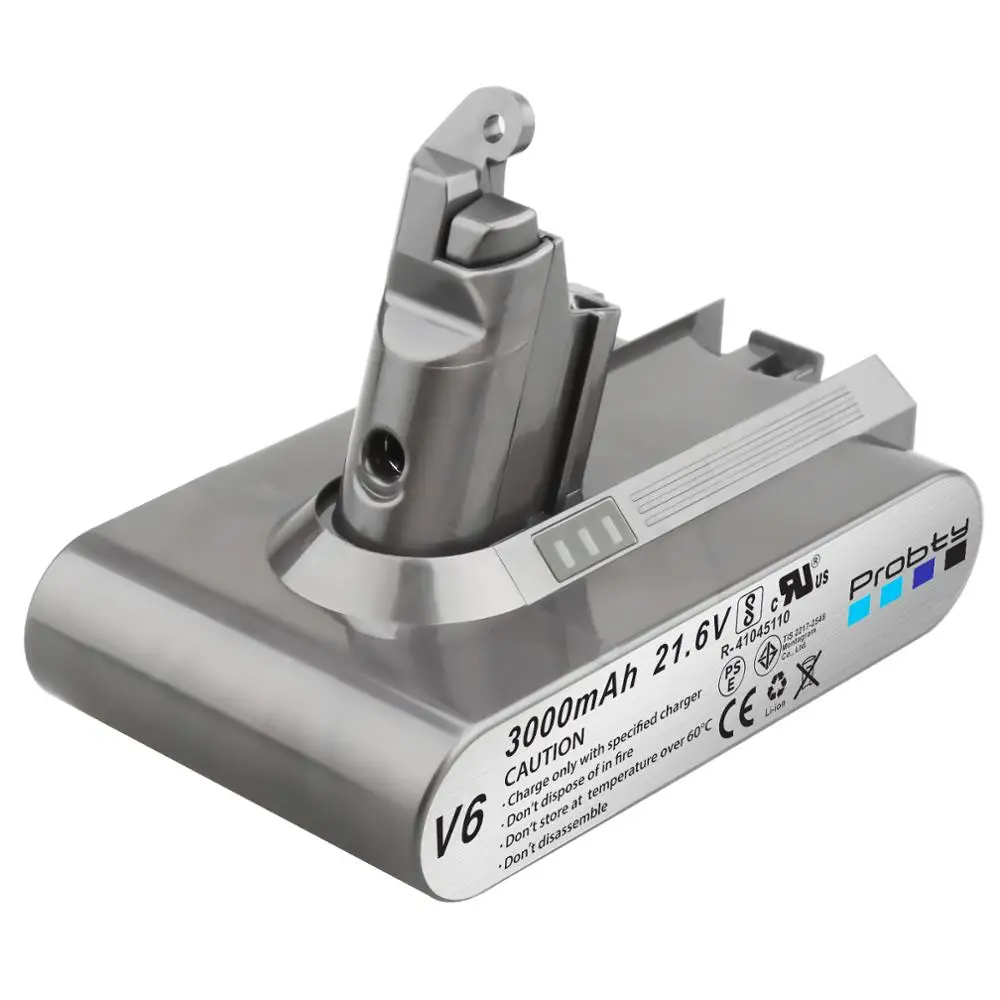 Фото Для аккумулятора Dyson V6 DC59 DC58 DC61 DC72 DC74 DC62 аккумулятор Absolute Animal 650 770 880 SV06 SV07 SV09 ручной вакуумный аккумулятор №1