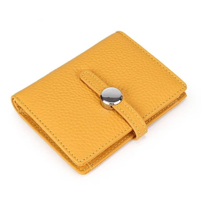 Женские кошельки складные модная короткая Сумочка для денег из натуральной кожи