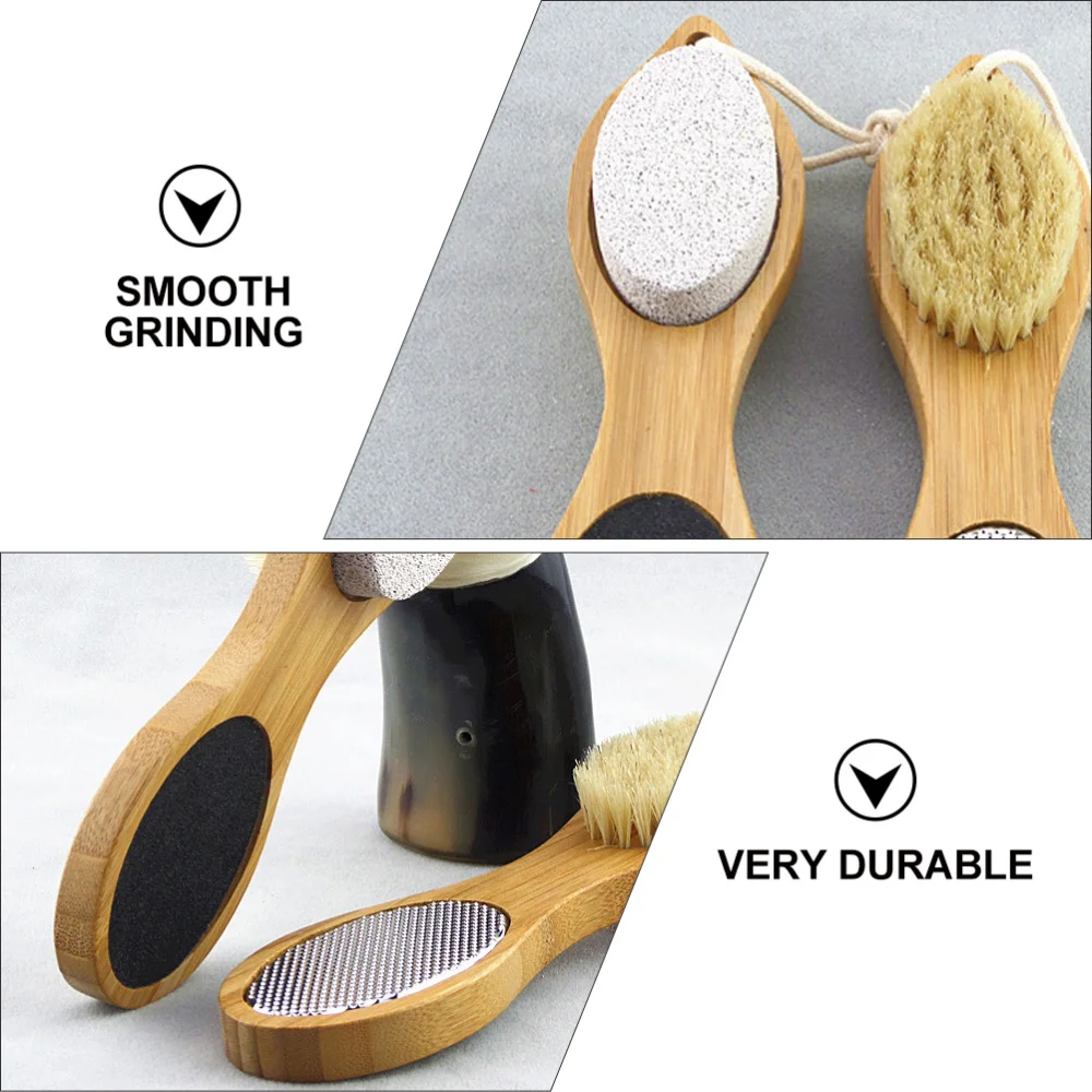 

1 Set of Foot Rubbing Board Pumice Stone Foot Brush Pedicure Care Tools