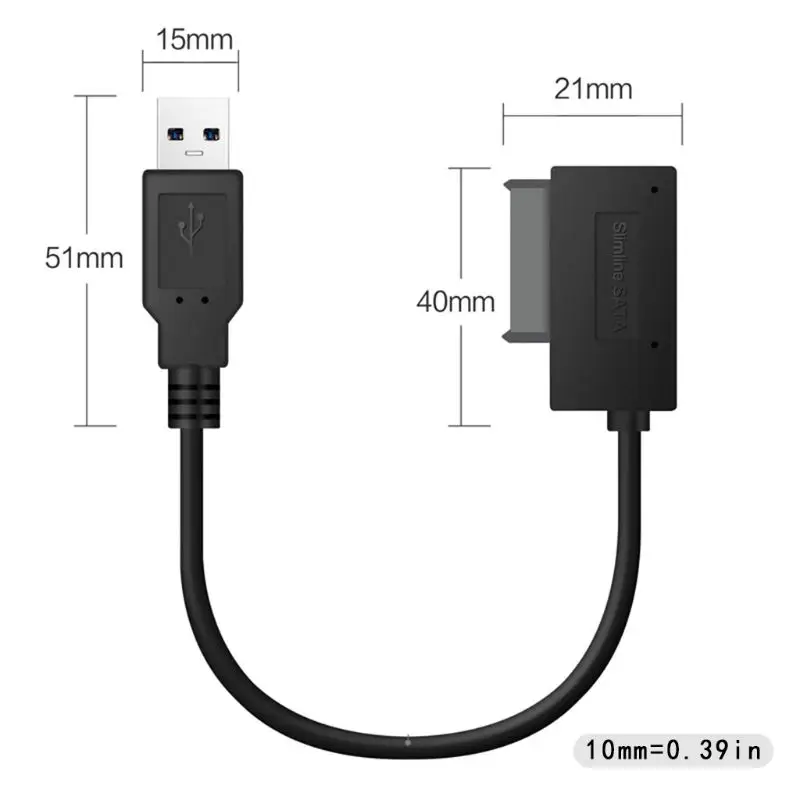 USB 2 0 Mini Sata II 7 + 6 13 контактный адаптер конвертер кабель для ноутбука комплект CD/DVD