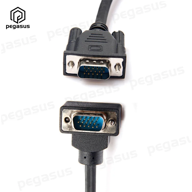 Угловой разъем 90 градусов VGA RGB 15 контактов проекторы Папа-папа мониторы кабель