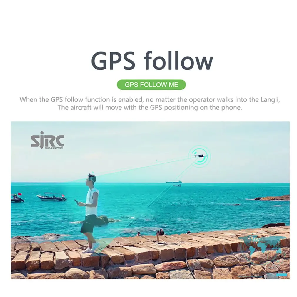 Дрон SJRC F11 4K PRO с GPS-позиционированием система аэрофотосъемки Интеллектуальный