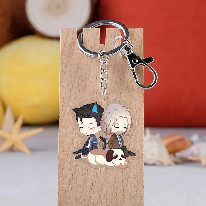 Двойной акриловый брелок для ключей из игры Детройт: стать человеком косплей