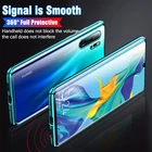 Двусторонний Магнитный чехол для Huawei Honor 10i, 20i Lite, 8X, 9X, P40, P30 pro, P20 lite, стеклянный