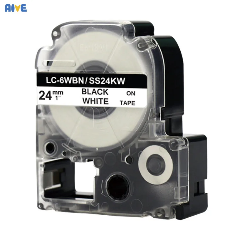 Aive 24 мм этикетки SC24YW совместимы с EPSON LW-700 600P 1000P Z900 kingjim SR3900C SR550C принтер для
