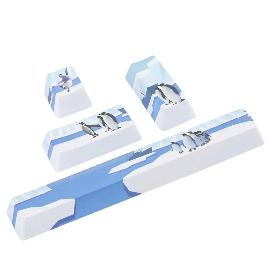 Милый пингвин шаблон DIY Набор клавишных колпачков для механической клавиатуры