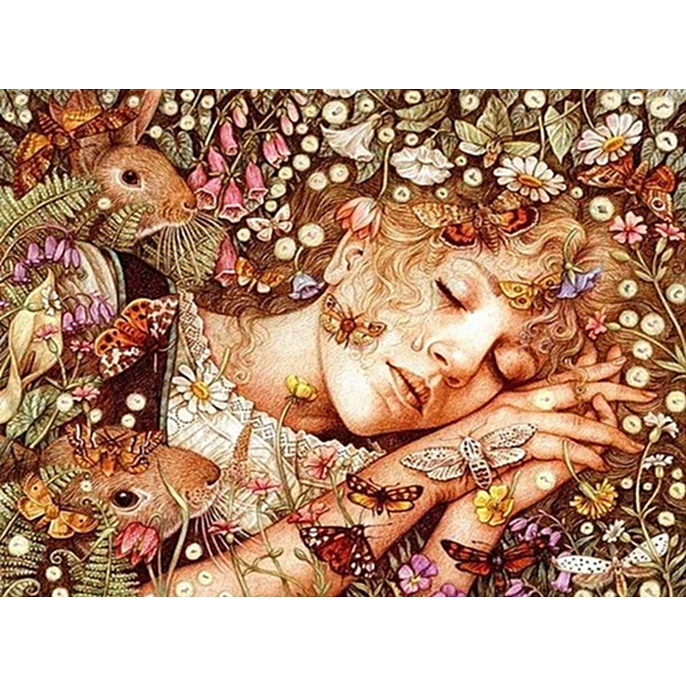 YTG 5D сделай сам алмазная живопись Спящая красавица леди рукоделие вышивка