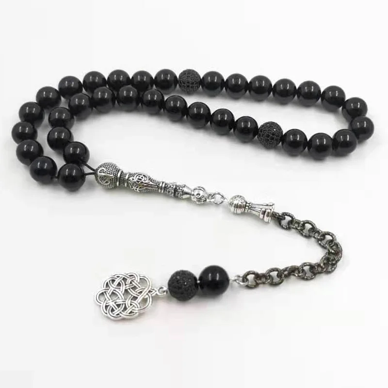 Tasbih New arrival Natural agates and zircon Prayer beads 33 66 99 Muslim Bracelet misbaha accessory Islam Jewelry Rosary | Украшения и