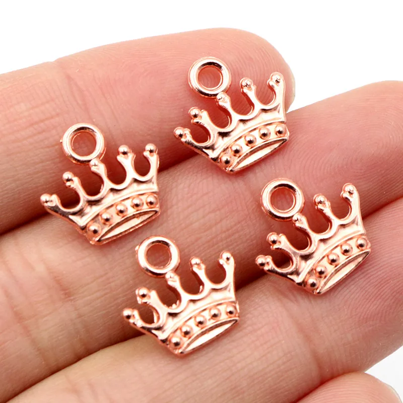 

20pcs Charms crown 13x14mm Tibetan Silver/Gold/Bronze Plated Pendants Antique Jewelry Making DIY Handmade Craft