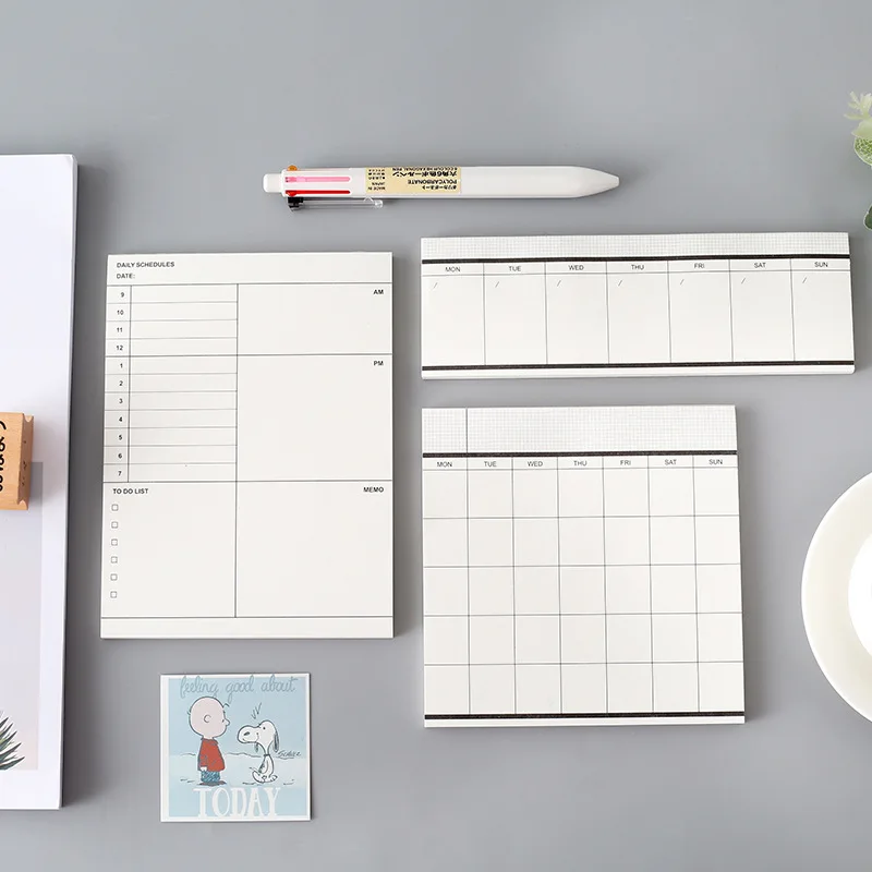 

Planner Memo To Do List Notepad Schedule Weekly Monthly Daily Agenda School Office Supplies Cute Stationery Korean