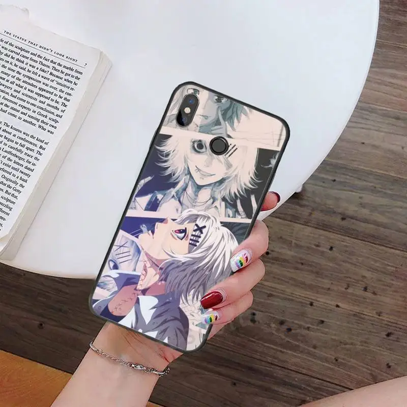 

JUUZOU SUZUYA Tokyo Ghoul anime Phone Case For Xiaomi Redmi note 7 8 9 t max3 s 10 pro lite Luxury brand shell funda coque