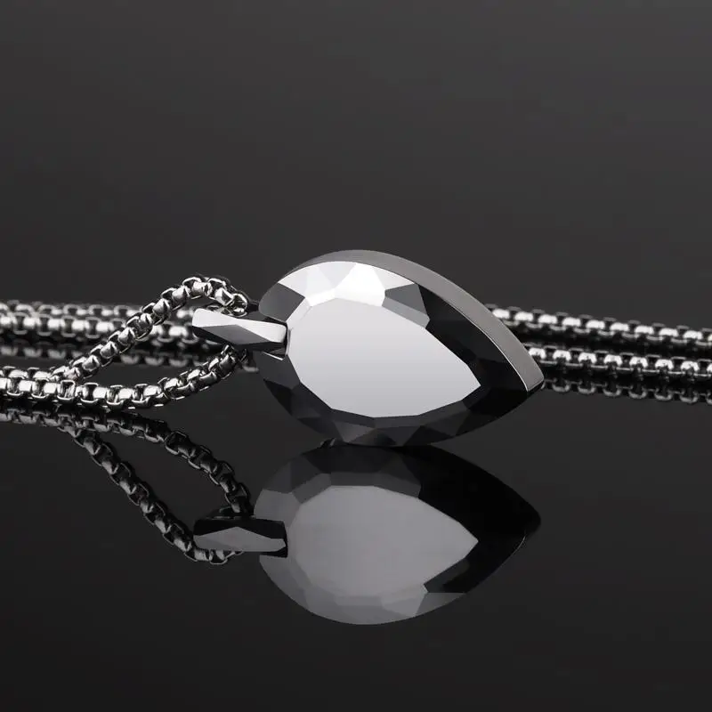 

2021 Men Necklace, High Polished Heart Shape Tungsten Carbide Pendants for Men Women Fashion Jewelry, Free Shipping, Engraving