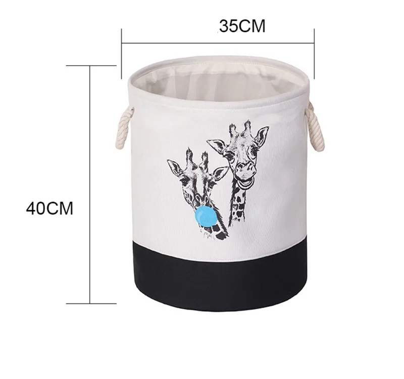 Складная корзина для белья подвесная круглая детской кроватки большая емкость 35