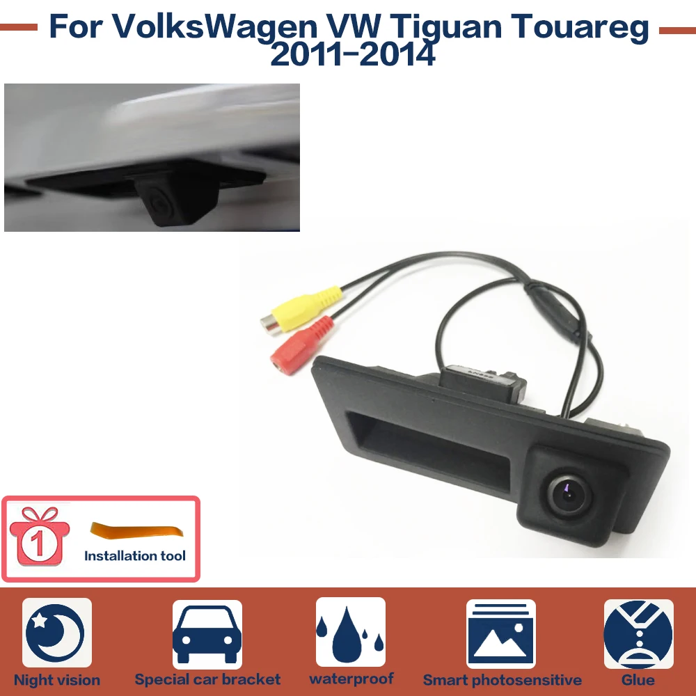 Car Rear View Reverse Backup Camera Parking HD Night Vision For VolksWagen VW Tiguan Touareg 2011-2014