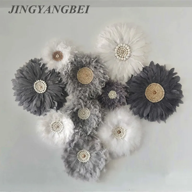 

Перьевая раковина, украшение на стену, круглый кулон для свадьбы, дома, гостиной, прикроватной тумбочке, вечерние, праздничные