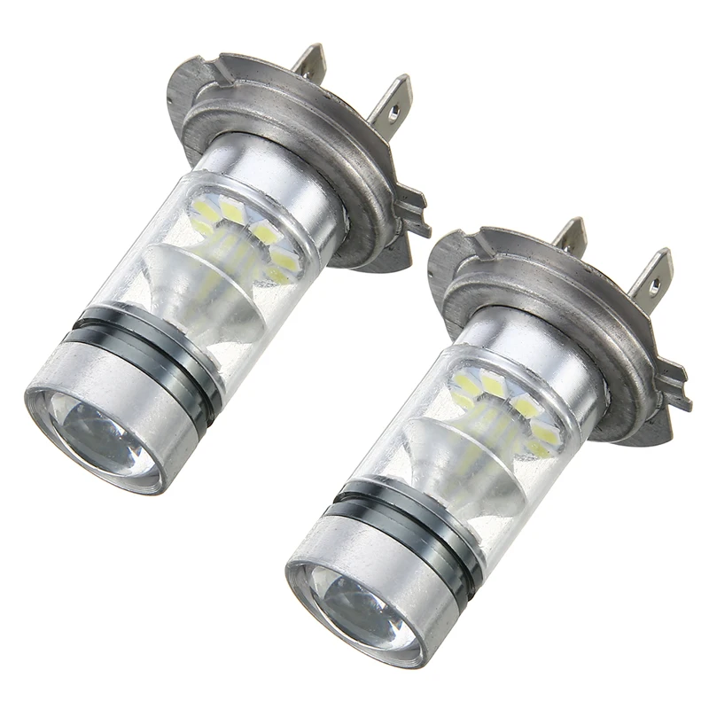 

1 Pair H7 Car Headlight High Brightness LED Cars Fog Tail Driving Light Automobile Headlamp Bulbs For Truck Trailer RV