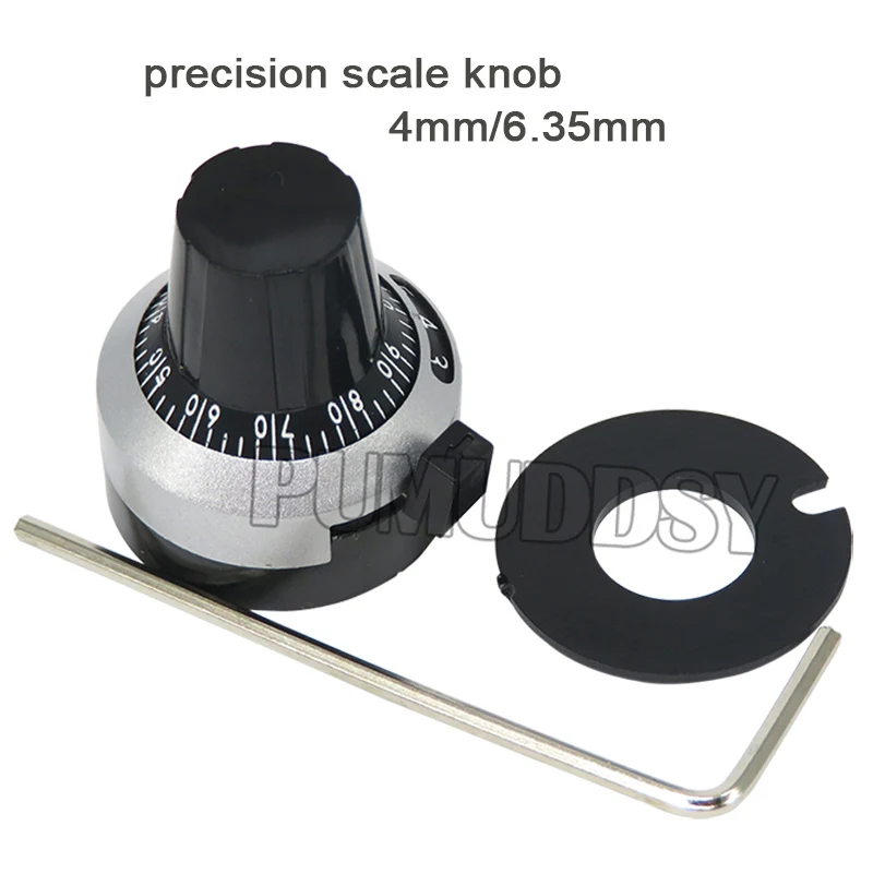

1PCS WXD3-12/WXD3-13 3590S 4mm 6.35mm precision scale knob potentiometer knob equipped with multi-turn potentiometer ibuw