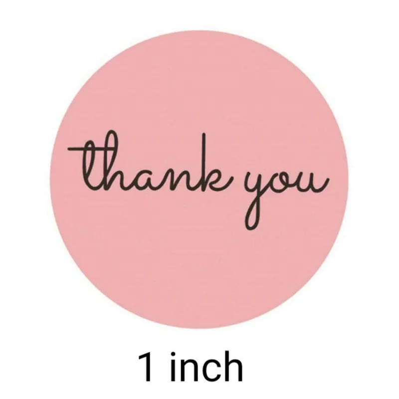 500 шт. розовый Стикеры спасибо Скрап штампы для конвертов канцелярские товары