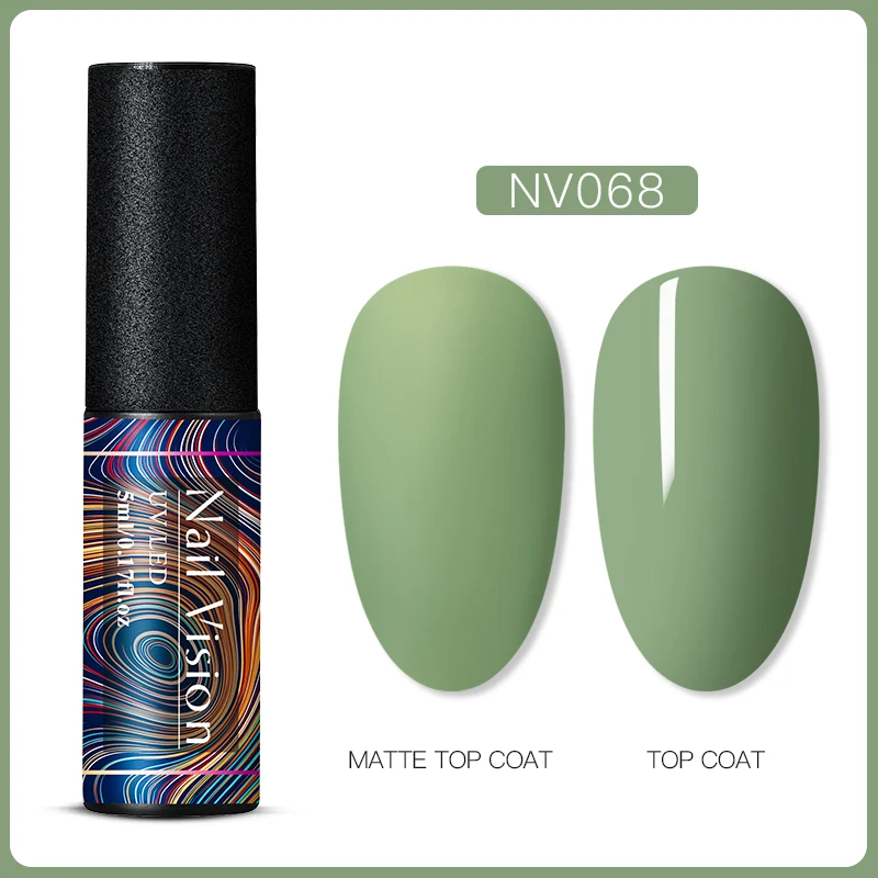 S06663 Nail Vision 60 цветов Матовый УФ-гель для ногтей 5 мл чистый цвет матовое верхнее покрытие Впитывающее полуперманентный Гель-лак для ногтей - Цвет: S06663