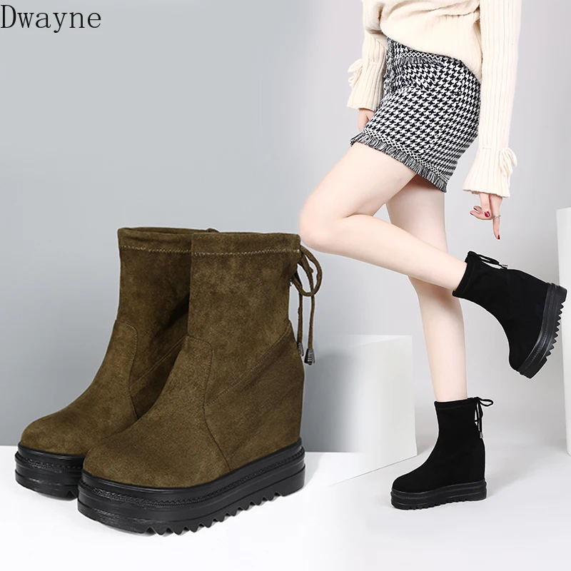 Ботинки martin Женские ботинки в Корейском стиле на толстой рифленой подошве