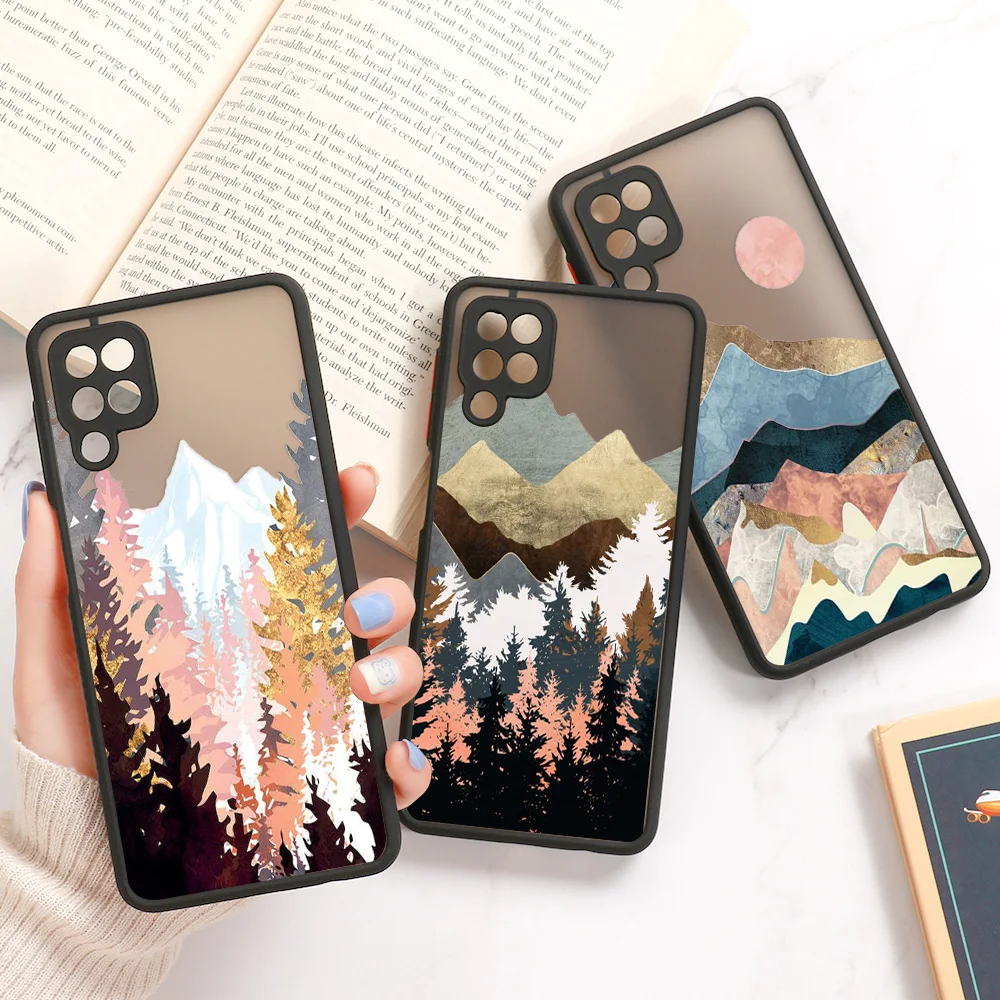 realme 8 pro case painted landscape protection cover for oppo realme8 pro 8i gt neo c12 c25 c21 c21y c25y c15 c11 c20 case coque free global shipping