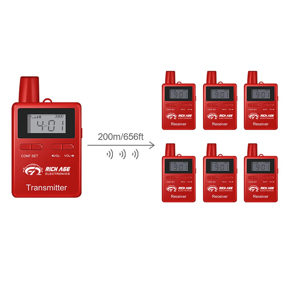 Двухсторонний беспроводной гид система синхронного перевода для 1 главного