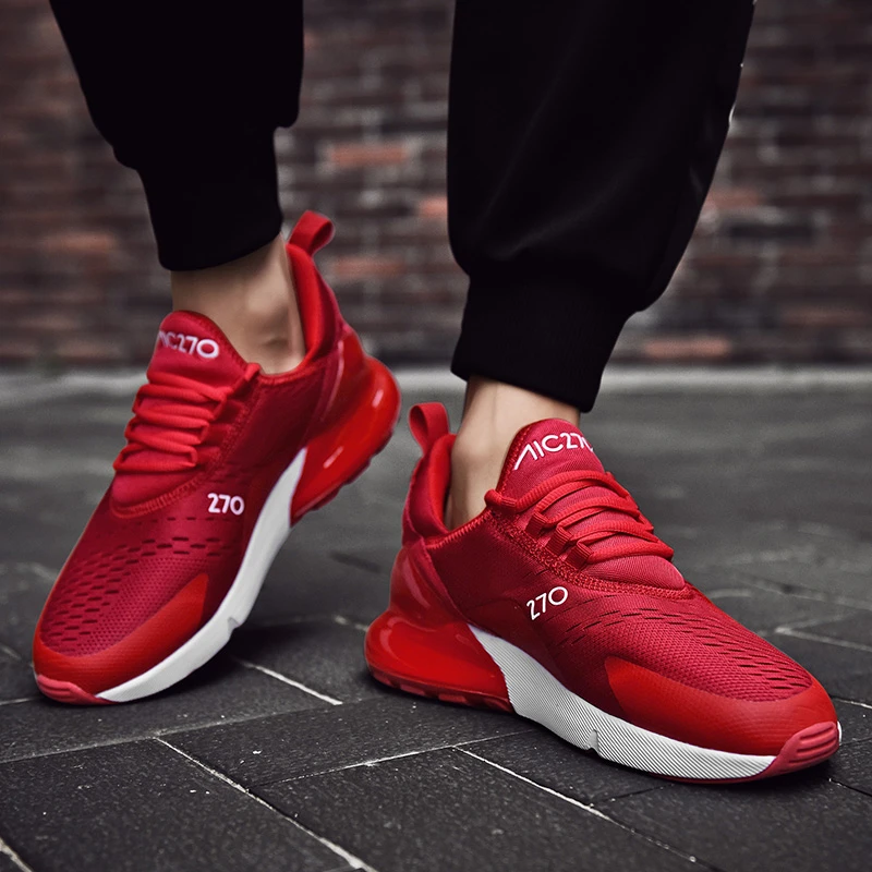 

9 Colors Air Cushioning Flat Shoes Women Men Plus Size Platform Sneakers Non Slip Damping Shoes Height Increase Ladies Trainers