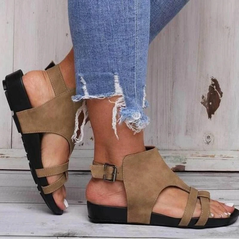 Женские сандалии с пряжкой Коллекция 2020 года Сезон лето Удобные повседневные