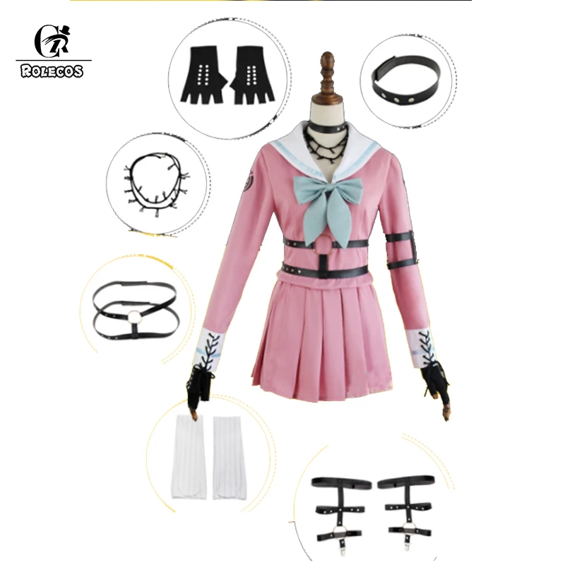 ROLECOS аниме Danganronpa V3: Killing Harmony Iruma Miu кролик униформа косплей костюм женская