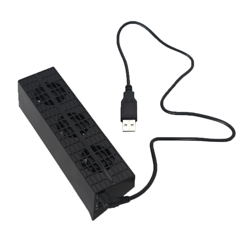 

Cooling Fan Cooler Heat Exhauster Temperature Control For PS4 Slim Game Console G6DD