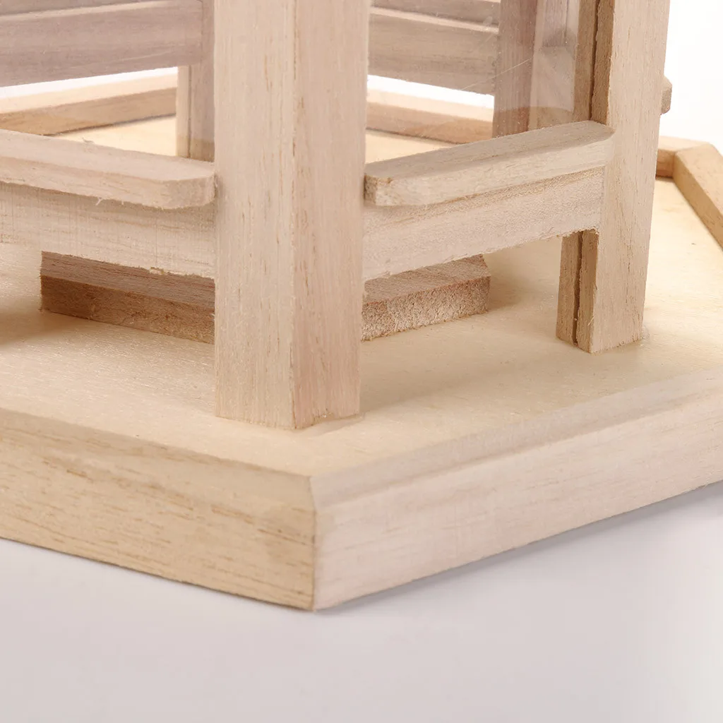 45 # деревянный кормушка для птиц домик подвесное гнездо с крышей Домашний Сад