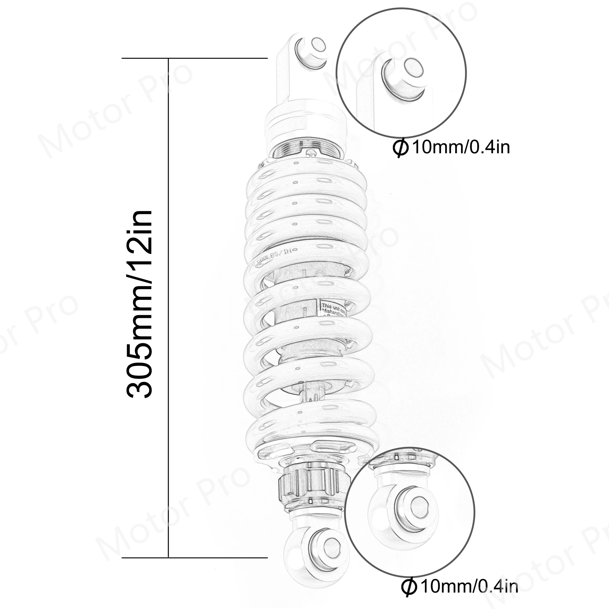 Регулируемые задние амортизаторы подвески для мотоциклов HONDA NC 305X700S 700-2012 NC700X NC700S