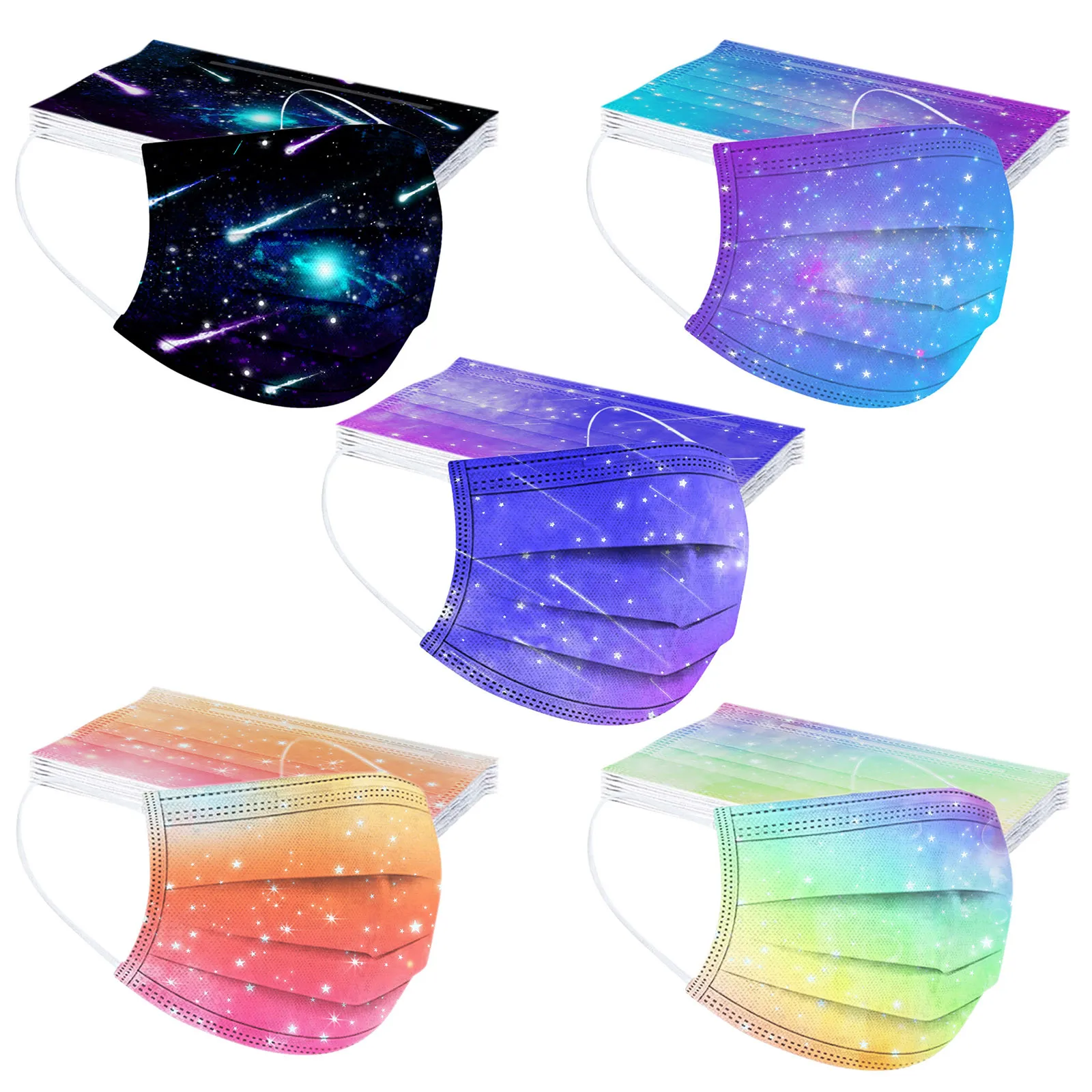 50 шт. детские одноразовые маски для лица|Аксессуары костюмов девочек| |