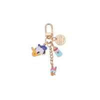 disney donald duck keychain cute daisy cartoon enamel metal keyring personality couple airpods earphone pendant car key chain