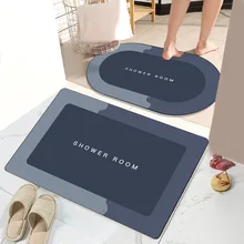 2pcs/lot Super Absorbent Bathroom Floor Mats Absorbent Toilet Door Carpet Non-slip Shower Room Mats 2pcs/lot Super Absorbent Bathroom Floor Mats Absorbent Toilet Door Carpet Non-slip Shower Room Mats