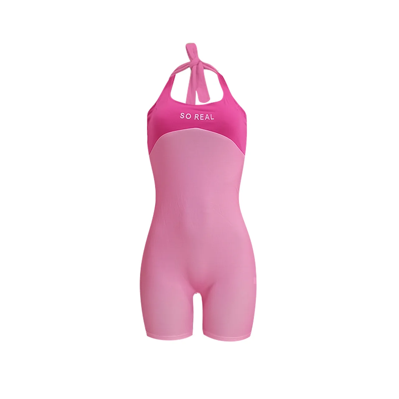 

Cutubly Elastic Fitness Rompers Blackless Halter Women 2020 New Skinny O-Neck Letter Sleeveless Plus Size 5XL Playsuits