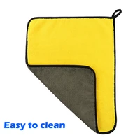 30x304060cm high density car wash towel coral velvet double sided thicken car towel absorbent glass clean towel
